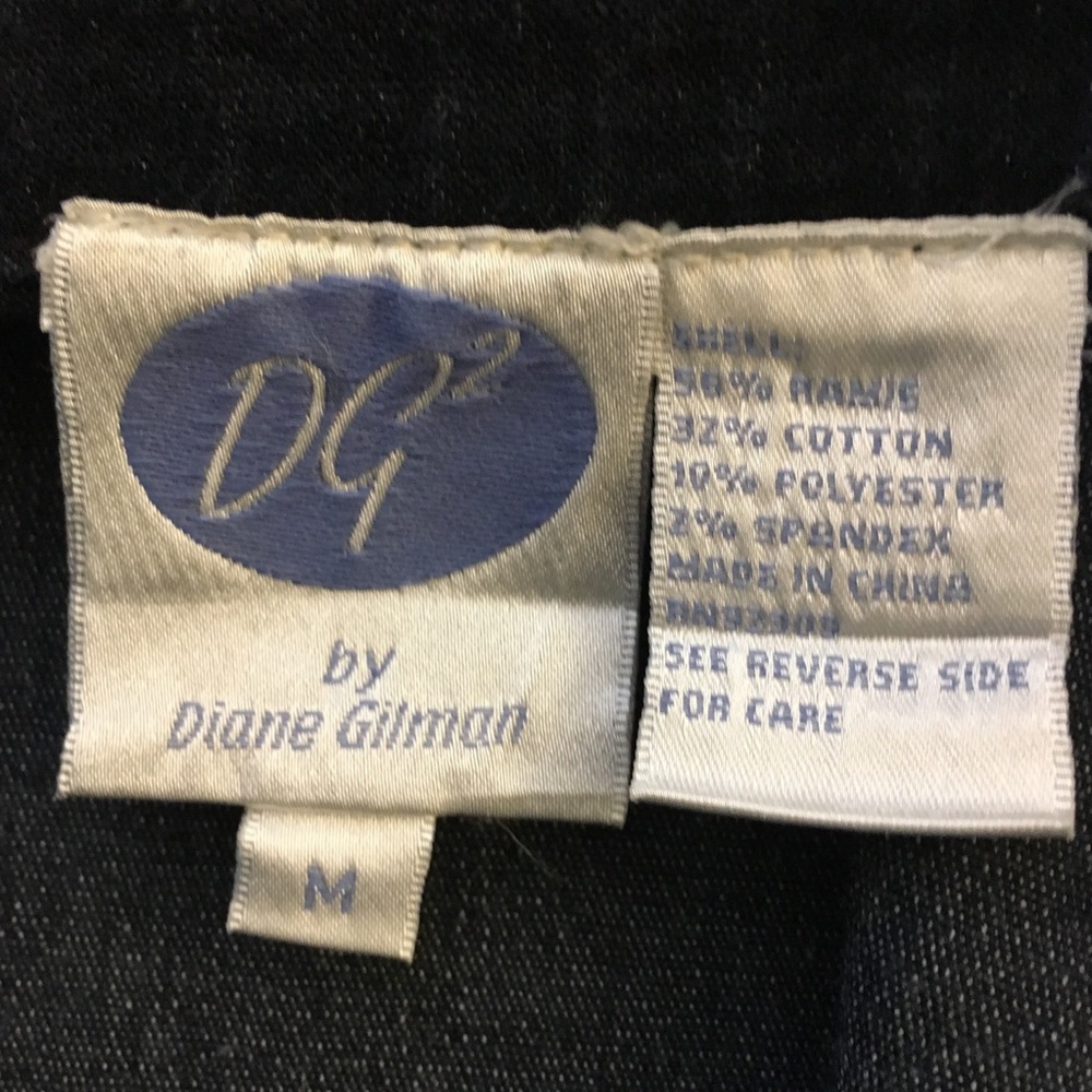 DG2 Diane Gilman Embellished Denim Jacket Size M - Picture 5 of 5